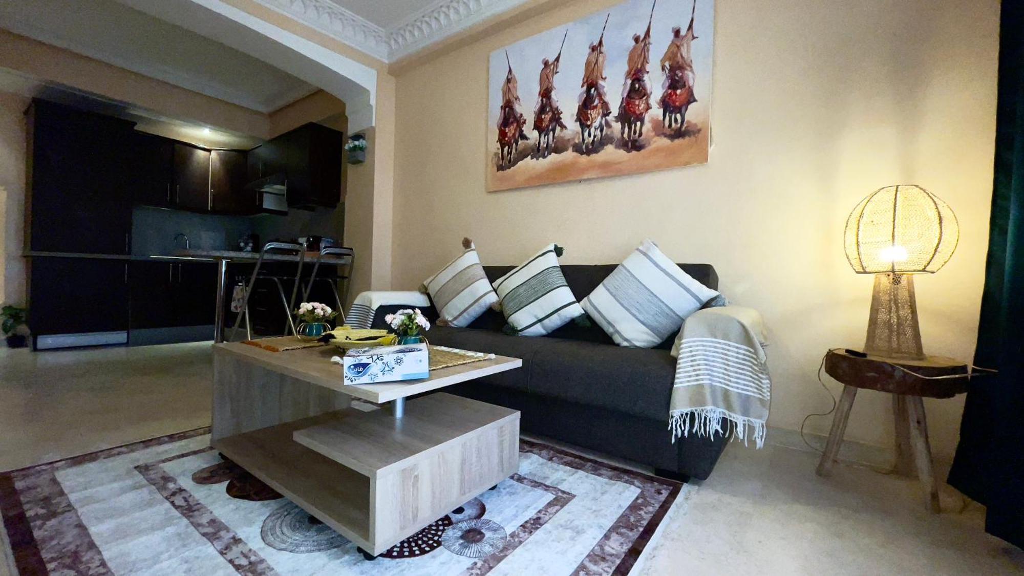 Perle En Plein Gueliz Appartement Marrakesh Buitenkant foto