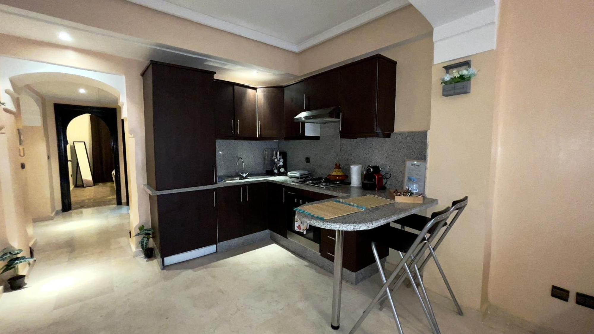 Perle En Plein Gueliz Appartement Marrakesh Buitenkant foto